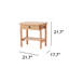 Table de chevet 1 tiroir en brun