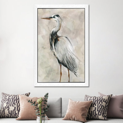 Crane At Dusk II by Carol Robinson - Painting on Canvas