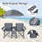 Portable Folding Picnic Double Chair With Removable Umbrella-200540416