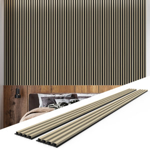 6.5'' x 102'' WPC 3D Wood Wall Paneling