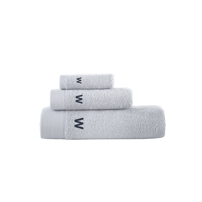 Dierks 3 pcs Towel Set, Silver, W