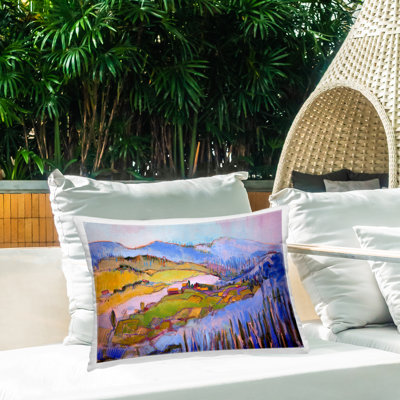 Coussin extérieur Vivid Abstract Coast