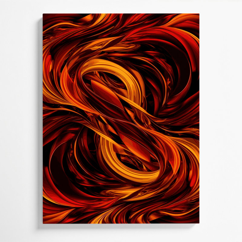Art numérique sur toile, abstraction numérique 3, 20" H x 30" W