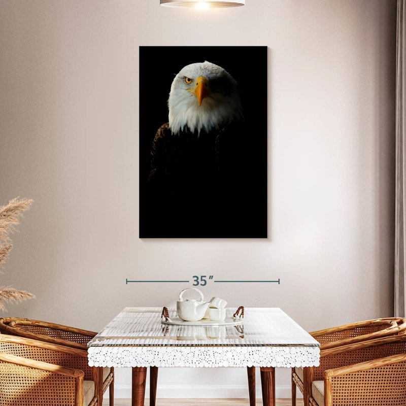 Brampt Bald Eagle Headshot, 45" H x 30" W