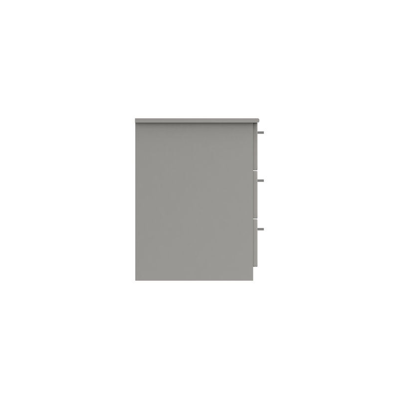 Allenna Dressing Table, Light Grey Gloss