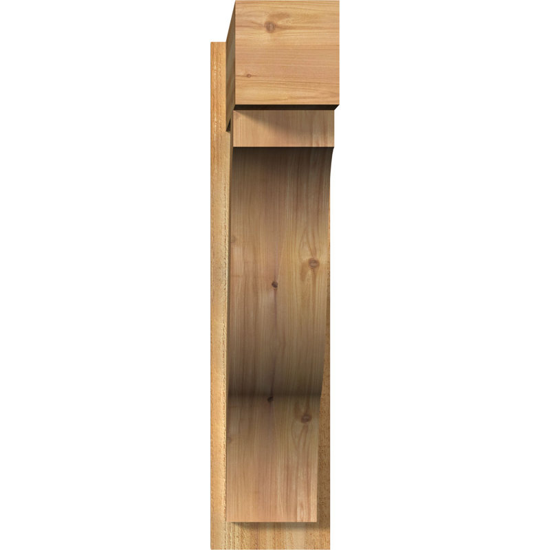 Jeu de blocs Funston, Cèdre rouge de l'Ouest de 8 po (sciage brut), P 34 po x H 34 po