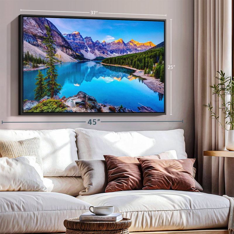 Impression sur toile «Amazing Moraine Lake», H 25 po x l 37 po