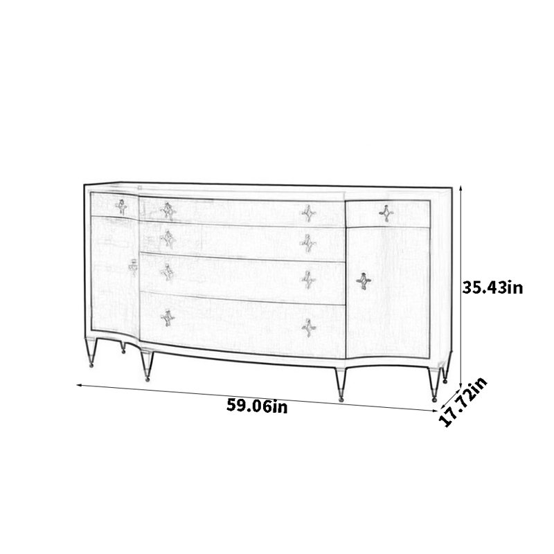 High-End Light Luxury Sideboard