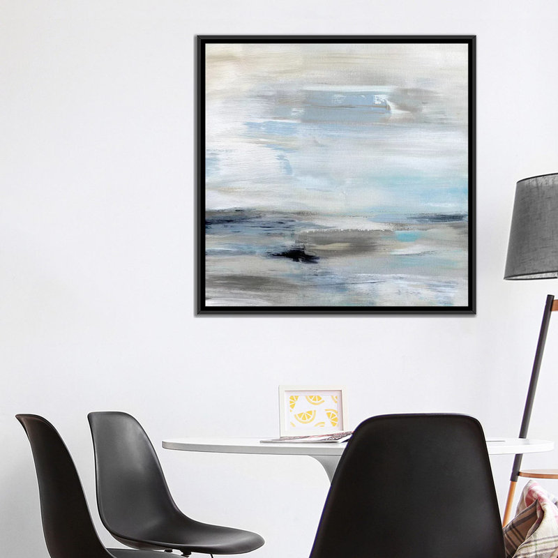 «Gulf Stream», impression sur toile, H 18 po x l 18 po x P 1,5 po, Toile avec cadre noir, Pas de tapis