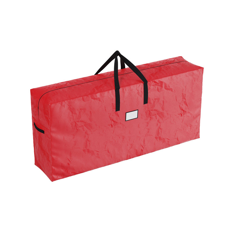 Sac de rangement pour arbre de Noël, Rouge, H 30,5 po x l 65 po x P 15 po