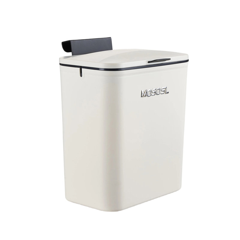 PP Waste Bin, Cream White
