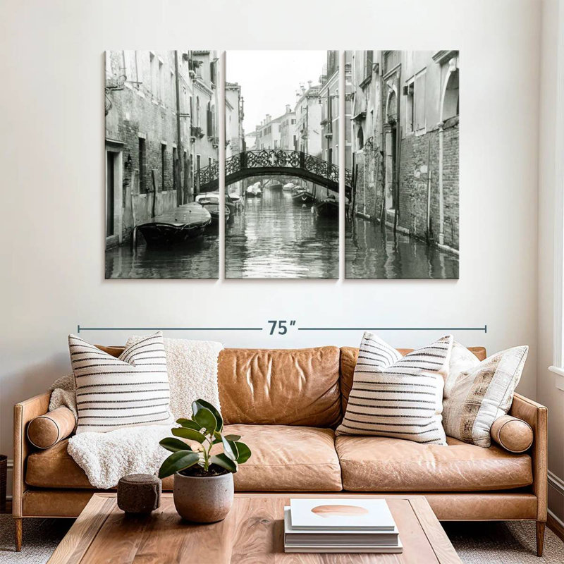 Voies d'eau Nicci de Venise I, H 42 po x l 65 po