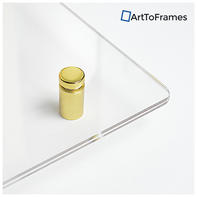 Matte Floater Picture Frame, 16" x 16", Gold