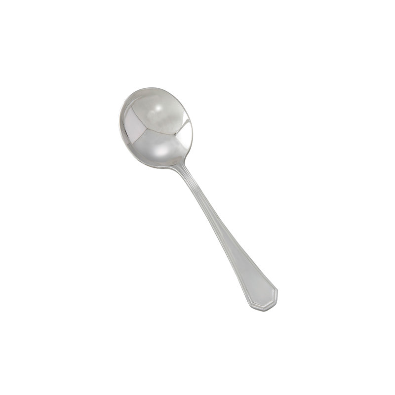 Cuillère à bouillon en acier inoxydable très lourd Victoria, 6,5 po (paquet de 12) Victoria