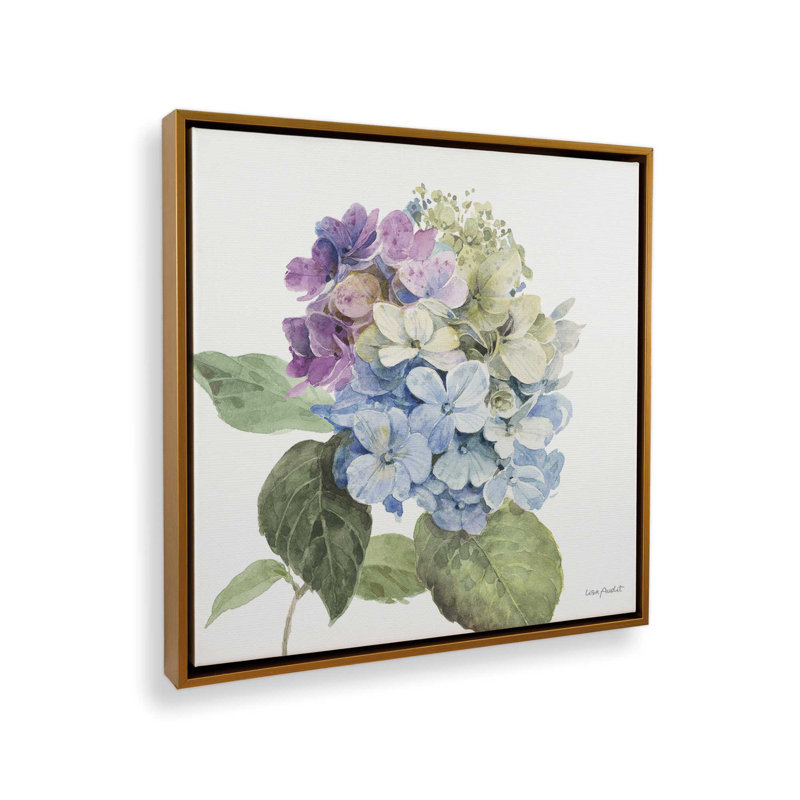 «Caudalie II» par Lisa Audit, reproduction d'art sur toile, Framed Print without Mat, 13.5" H x 13.5" W, Gold