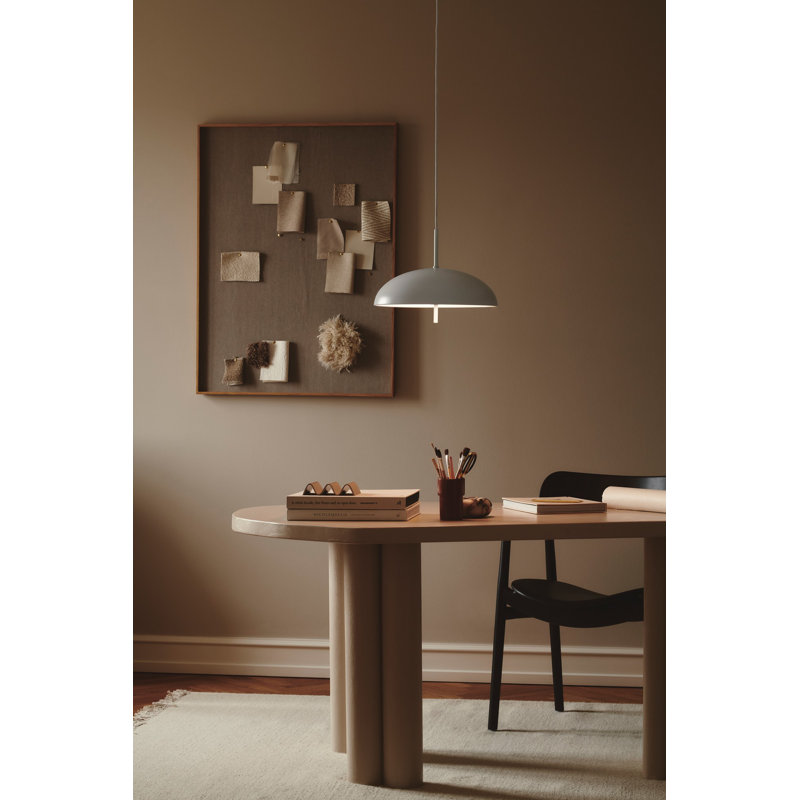 1 - Light Satin Pendant, White