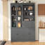 Armoire décorative, buffet autoportant, garde-manger avec tiroirs, tablettes et plateaux coulissants-1570650931