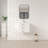 Aurilla 24 in. Single Sink Wallmount Bath Vanity with White Ceramic Countertop in Matte White with Right Side Shelf-486341741