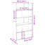 Augustinas 189 cm H Bookcase-1484304752-1484304754