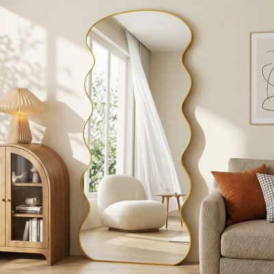 Arched  Metal Oversized Full-Length Mirror