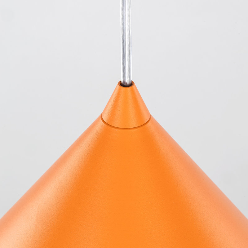 Luminaire suspendu CONO XL, Orange, H 67 po x l 20 po