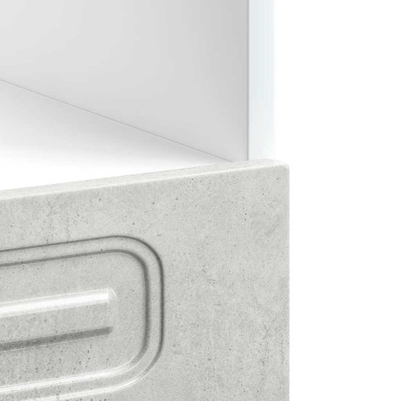 Oven Cabinet Kalmar Engineered Wood, Concrete Grey