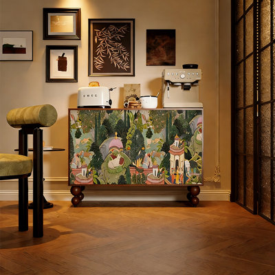 French Solid Wood Entryway Cabinet