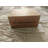 Mid-Modern Style Oak Bedside Table With Grille Design And Two Drawers, Perfect For Bedrooms And Living Spaces