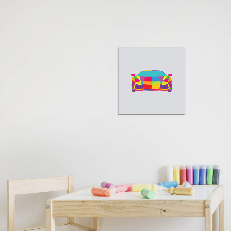 «Lambo» par Yoni Alter, impression sur toile, H 12 po x l 12 po x P 1,5 po, Toile tendue, Pas de tapis