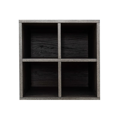 Sunjoy Quub Quarter Cabinet, Space Saving Stackable MDF Wood Cabinet for Living Room, Bedroom and Other Indoor Space by Sunjoy