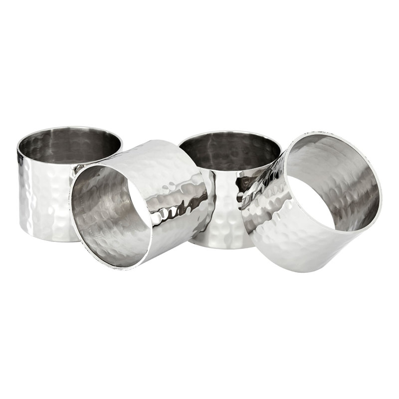 Metal Napkin Ring, Silver