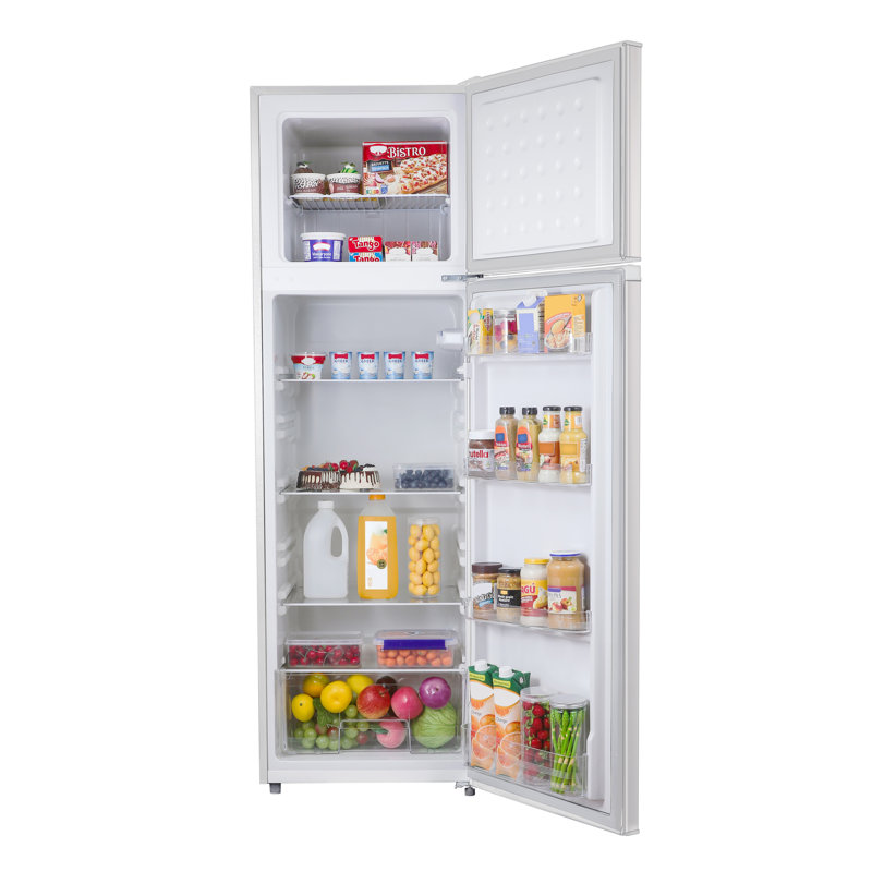 BLACK+DECKER 10 Cu. Ft. Top Mount Apartment Refrigerator/Freezer,White, White