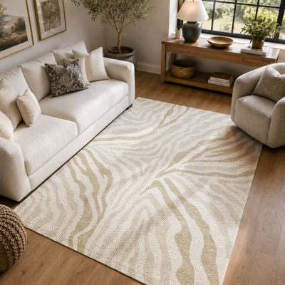 Tapis Villers AMF2523 à motif animal, lavable à la machine de qualité supérieure