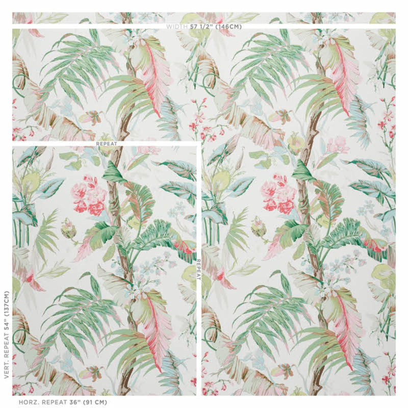 Tropique Wallpaper, Blush