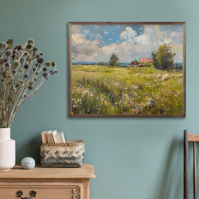 Wildflower Sheep Pasture 2 By Nini Art