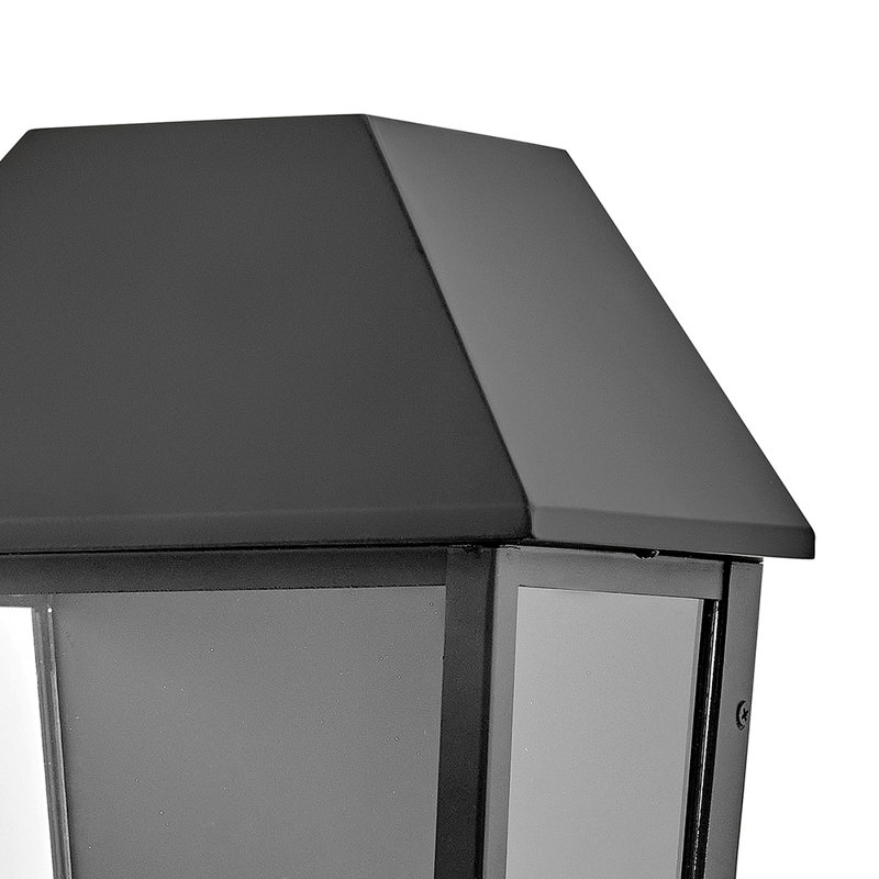 Lanterne murale d'extérieur avec verre transparent, H 19,50 po x l 10,50 po x P 8,25 po