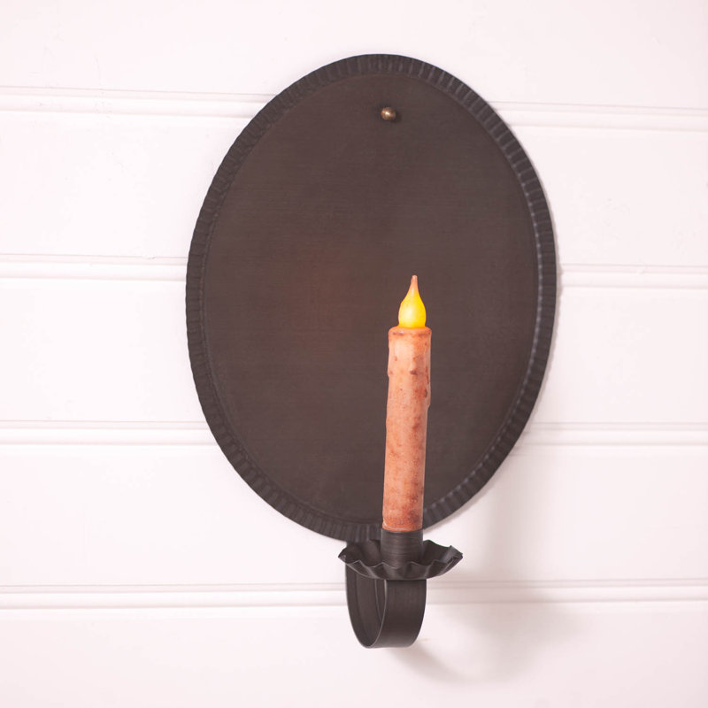 Applique murale en métal avec bougie 14,5 po H vendue séparément