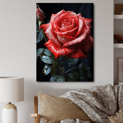 Vierge rouge, noir, rose, éternelle beauté III - impression