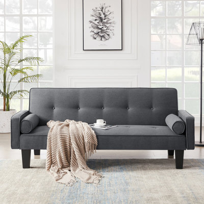 fabric sofa, medieval love seat sofa furniture, with pillows, living room button tufted sofa, pull point design