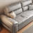 86.61"Modern Cat Paw Leather Sofa Bed-692057011