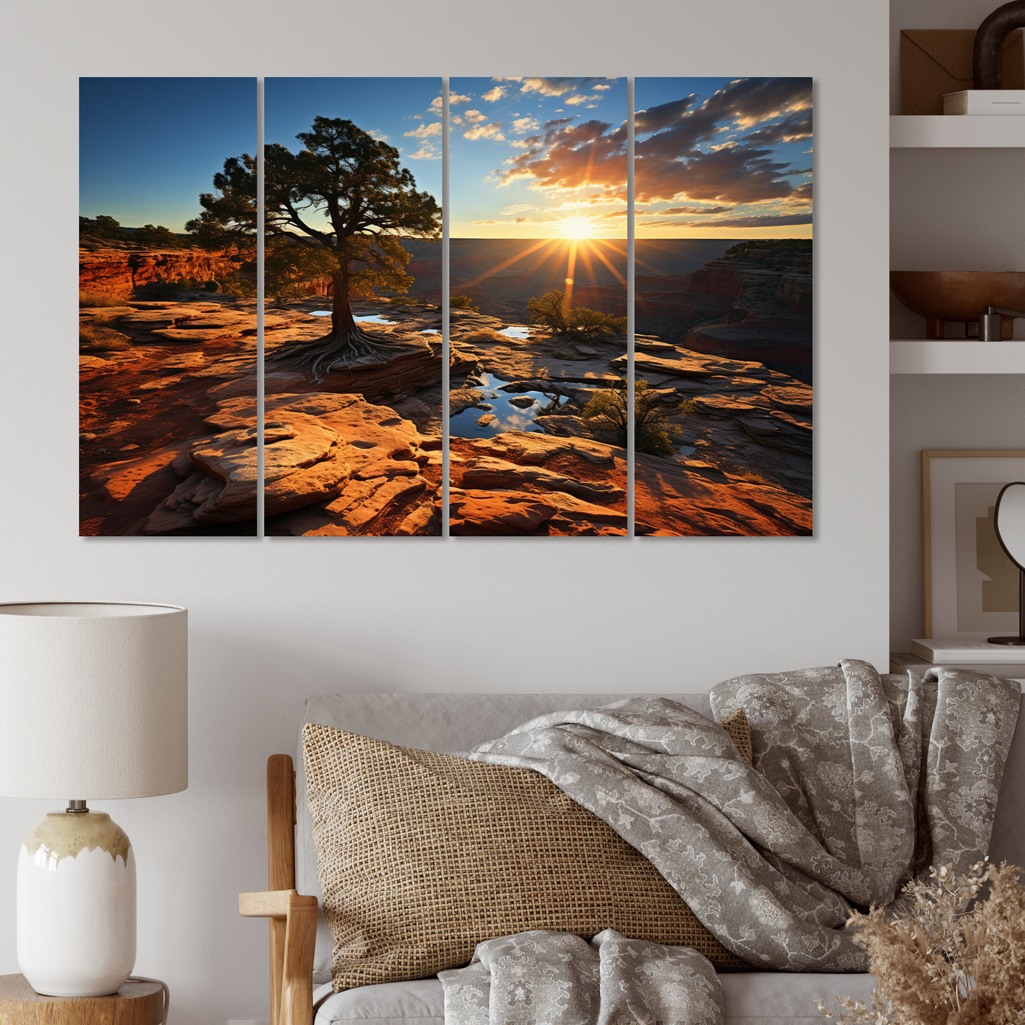 Millwood Pines Canyon Rhapsody II - Landscapes Metal Wall Art Set | Wayfair