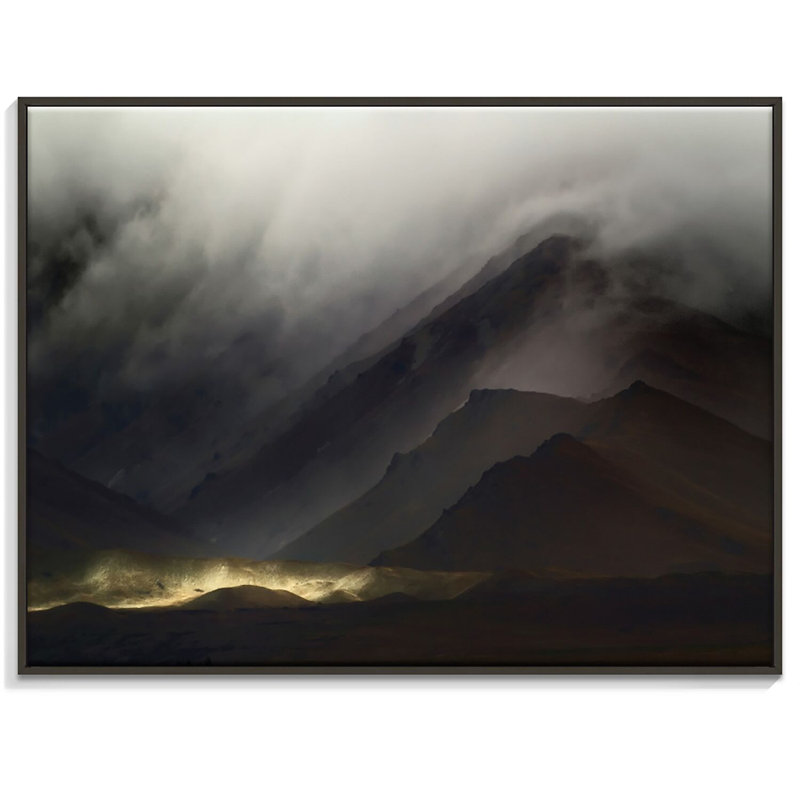 Print on Canvas, 41cm H x 51cm W, Black Floater Frame