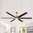 Brillion 72" 6-speed Reversible Ceiling Fan with Dimmable LED Lights and Remote Control-1466008786
