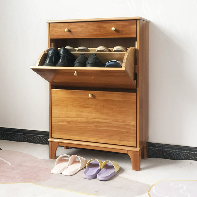 Burlywood Solid wood Shoe Storage