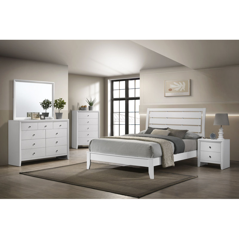 Rodericus 4-1_Amitie Panel Bedroom Set, Queen, White