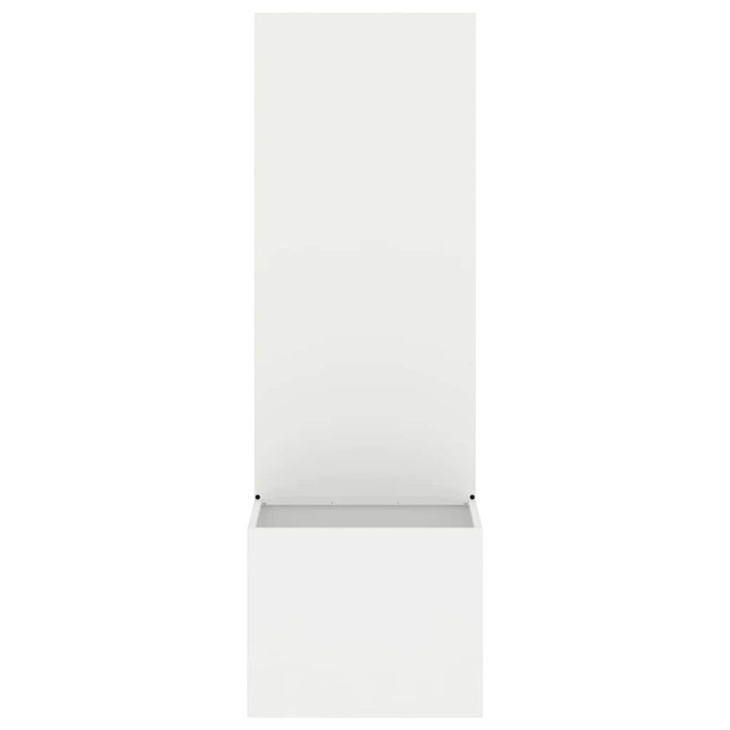 Planter Box, 140cm H x 50cm W x 50cm D, White