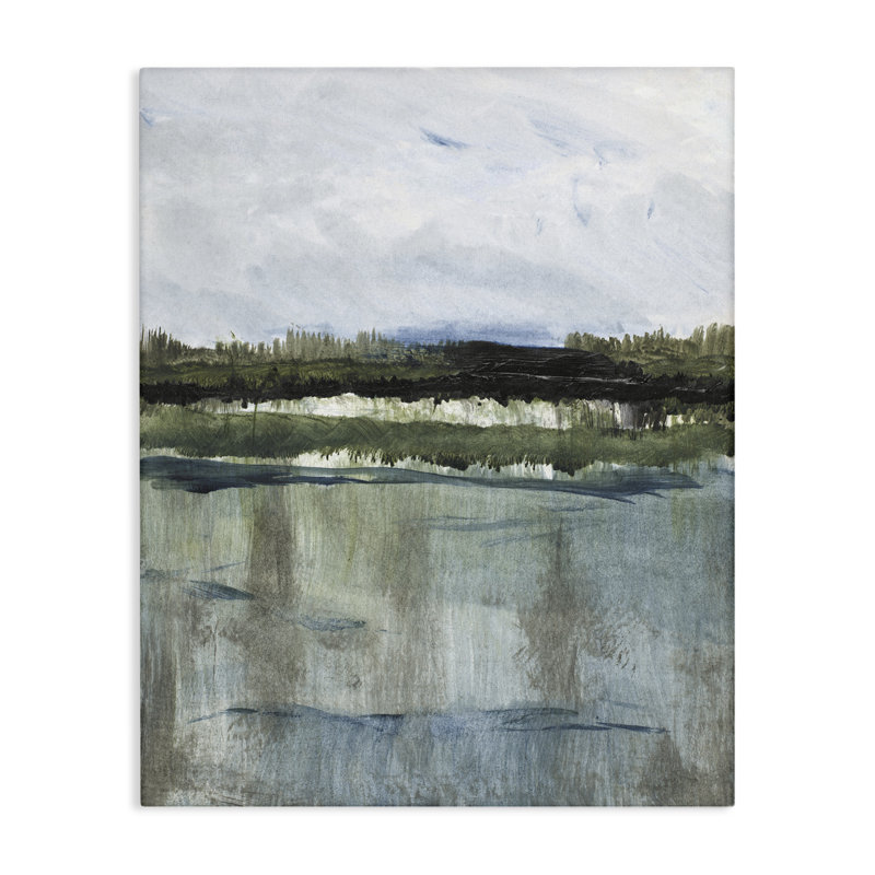 Toile Northwest Lakeside View, conception par Lanie Loreth, H 20 po x l 16 po
