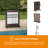 Sunjoy Brown Metal Towel Valet, 3 Crossbars, Lockable, Water Resistant