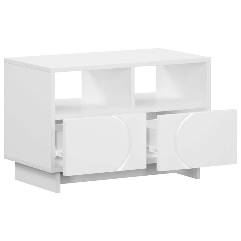 TV Stand, 40cm H x 60cm W x 34.5cm D, White