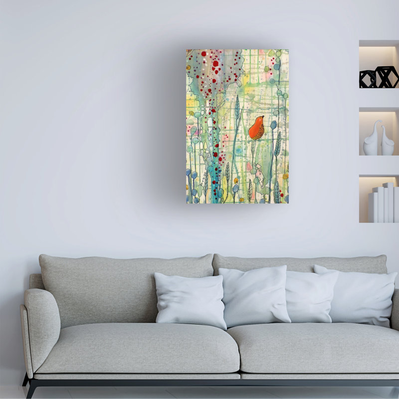 Art sur toile, bolognaise, Sylvie Demers Grandir, H 19 po x l 12 po